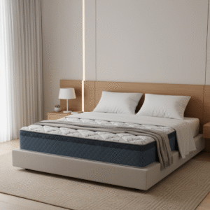 Colchón marca Belmo modelo Pocket 1 con tecnología de resortes individuales enfundados y tela de punto matelaseada