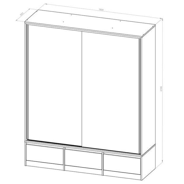 Placard 2 puertas corredizas 1.80m - Image 4